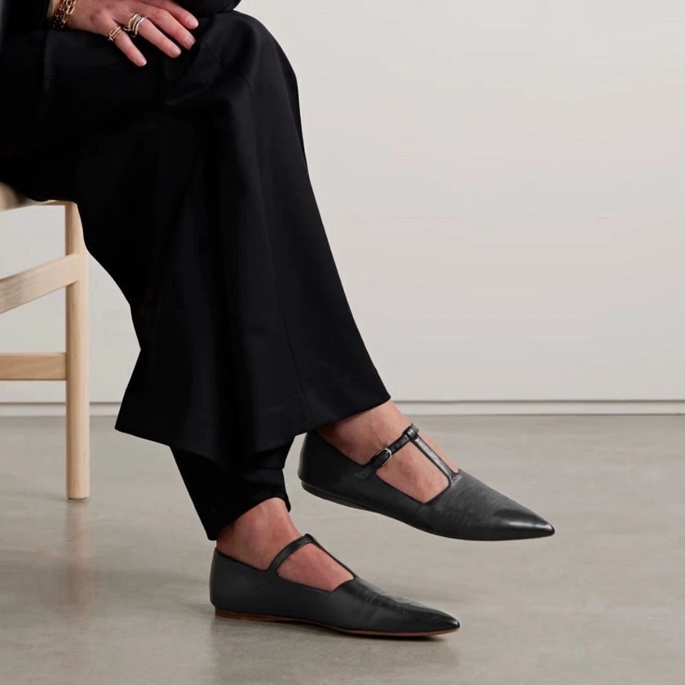 Gabriela Hearst Leather Ballerina Flats size 38 - Picture 2 of 15